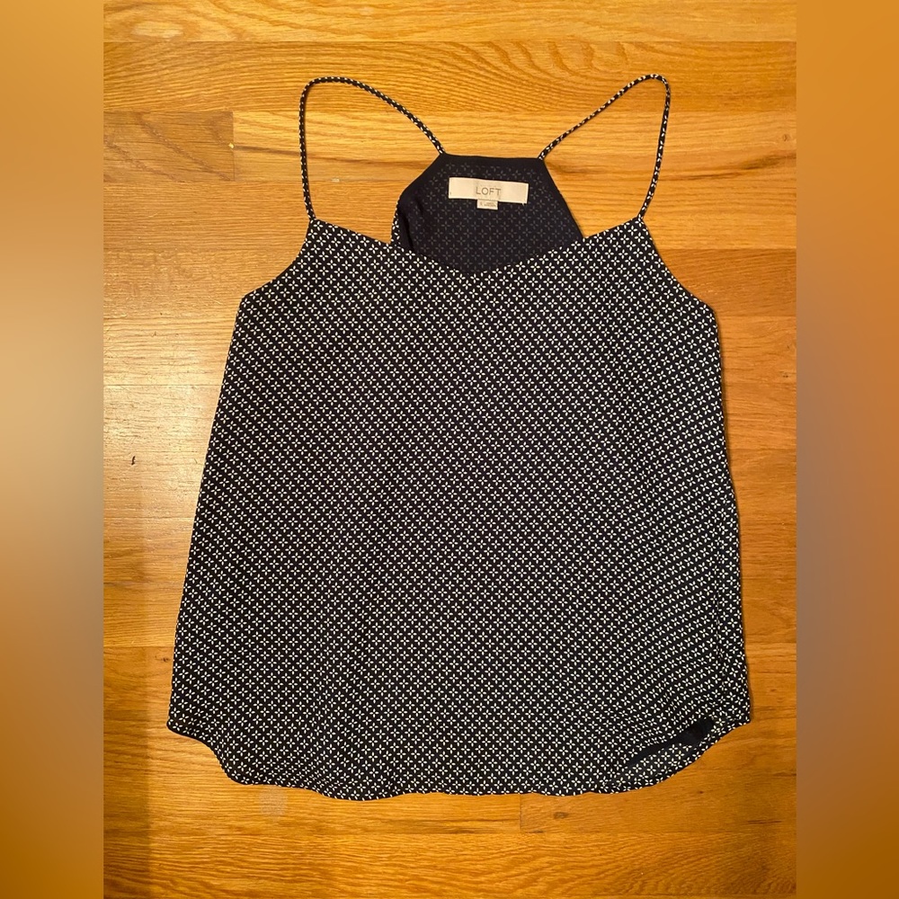 Loft summer racer back top size small